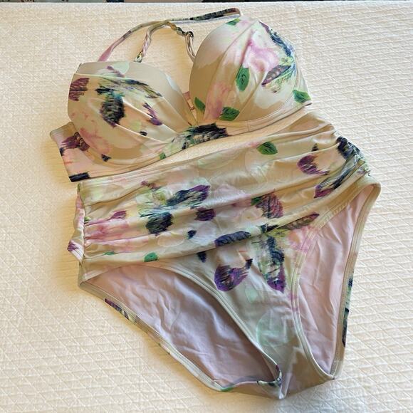 Victoria's Secret Angel Convertible Push Up Bikini 36C High Waisted Bottom LG - Picture 2 of 9